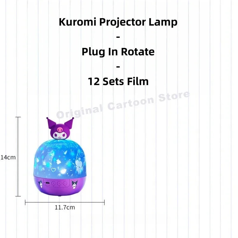 LitLyte's Hello Kitty Sanrio Kuromi Starry Sky Projector Lamp Birthday Gift Music Box Music Starry Sky Light Night Light Child Gift