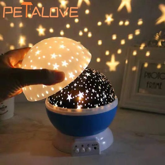 LitLyte's Galaxy Projector Starry Sky Rotating LED Night Light Planetarium Children Bedroom Star Night Lights Moon Light Kids Gift Lamp